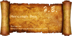 Herczegh Bea névjegykártya